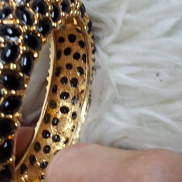 Vintage Rare KJL Black Mosaic Starfish Bracelet - Picture 12 of 14